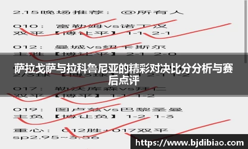 萨拉戈萨与拉科鲁尼亚的精彩对决比分分析与赛后点评